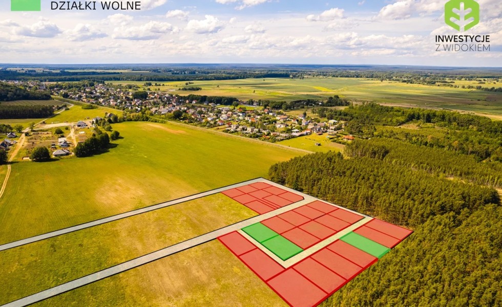 Działki w sąsiedztwie lasu