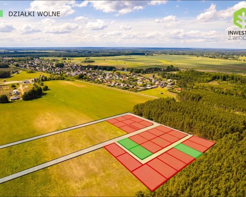 Działki w sąsiedztwie lasu