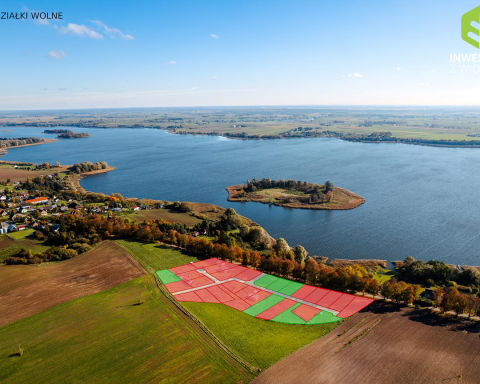 Działki w sąsiedztwie jeziora