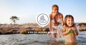 6 km do Jeziora Sarbsko